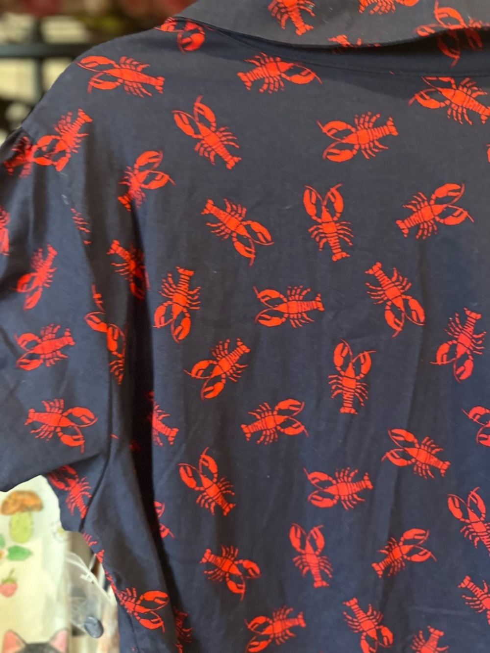 MODCLOTH Lobster Print π¦ Dress Cotton Twill Size XL Nautical Sea Maine π Sailor - Picture 12 of 12